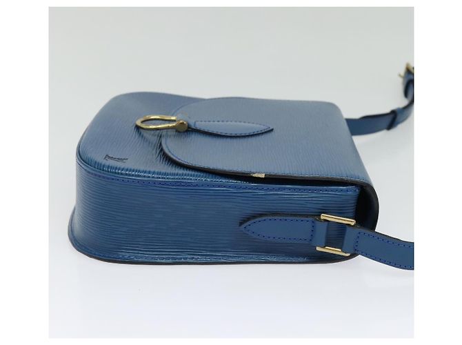 LOUIS VUITTON Borsa a Spalla Epi Saint Cloud GM Blu Toledo M52195 LV Auth ep9912 - vista 4