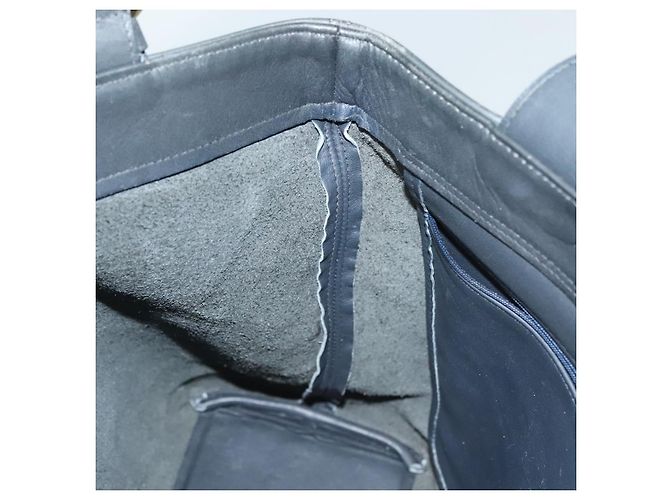Coach Borsa Tote in Pelle Blu Navy e Oro Auth am8870 D'oro - vista 17