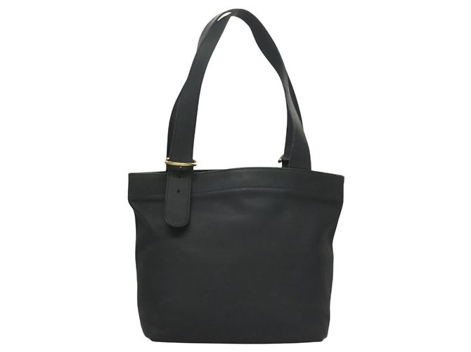 Coach Borsa Tote in Pelle Blu Navy e Oro Auth am8870 D'oro - vista 2
