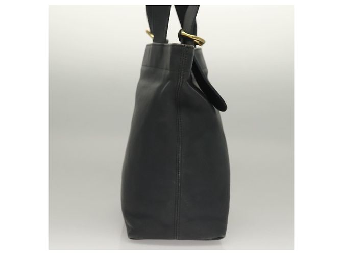 Coach Borsa Tote in Pelle Blu Navy e Oro Auth am8870 D'oro - vista 3