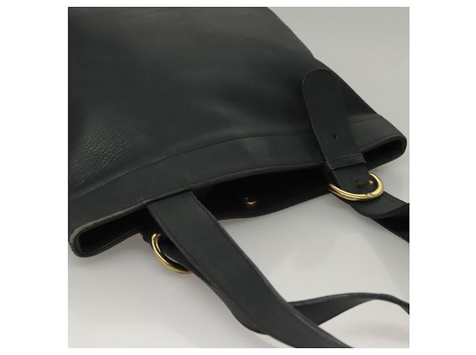 Coach Borsa Tote in Pelle Blu Navy e Oro Auth am8870 D'oro - vista 6