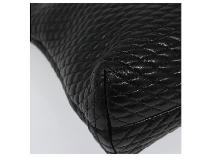 BALLY Borsa a Spalla a Catena Pelle Nera Oro Auth kk542 Nero D'oro - vista 15
