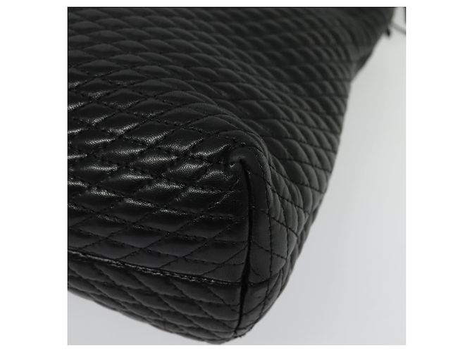 BALLY Borsa a Spalla a Catena Pelle Nera Oro Auth kk542 Nero D'oro - vista 16