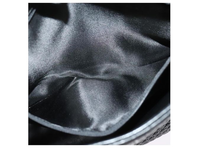 BALLY Borsa a Spalla a Catena Pelle Nera Oro Auth kk542 Nero D'oro - vista 20
