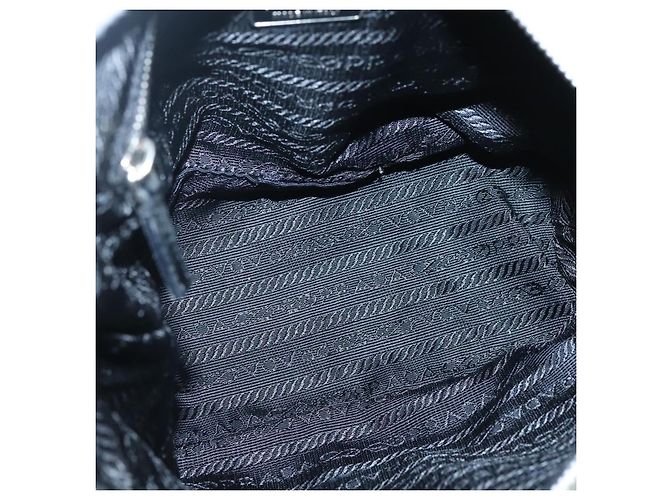 PRADA Schultertasche Nylon Weiß Silber Authentisch 136266 - Ansicht 10