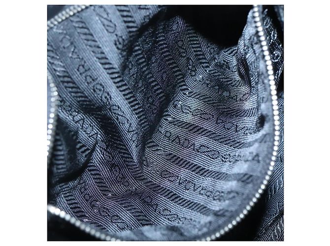 PRADA Schultertasche Nylon Weiß Silber Authentisch 136266 - Ansicht 23