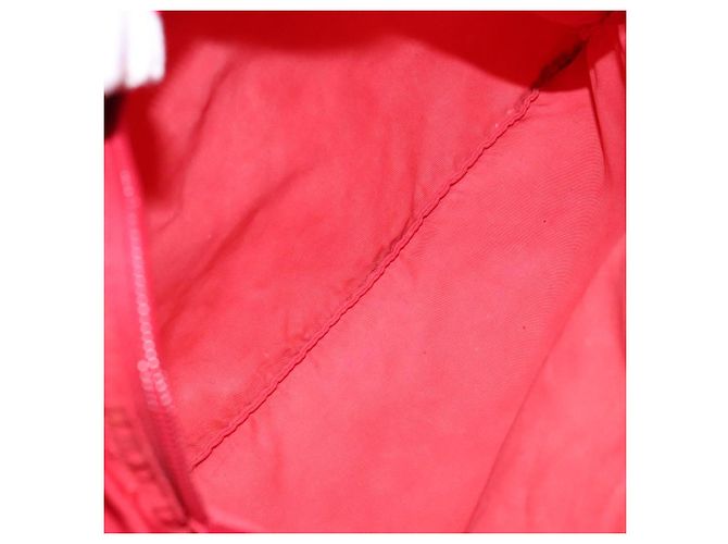 PRADA Schultertasche Nylon Rot Silber Authentisch bs28053 - Ansicht 11