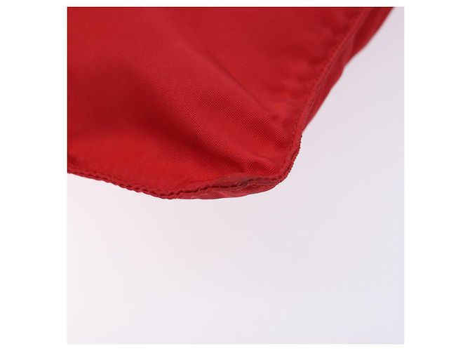 PRADA Schultertasche Nylon Rot Silber Authentisch bs28053 - Ansicht 14