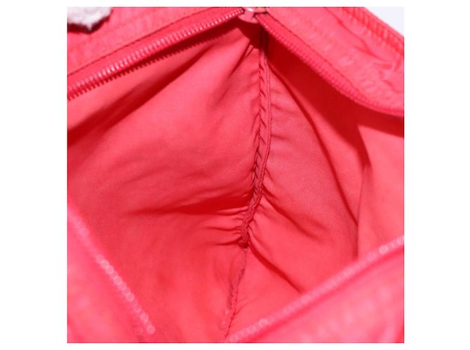 PRADA Schultertasche Nylon Rot Silber Authentisch bs28053 - Ansicht 20
