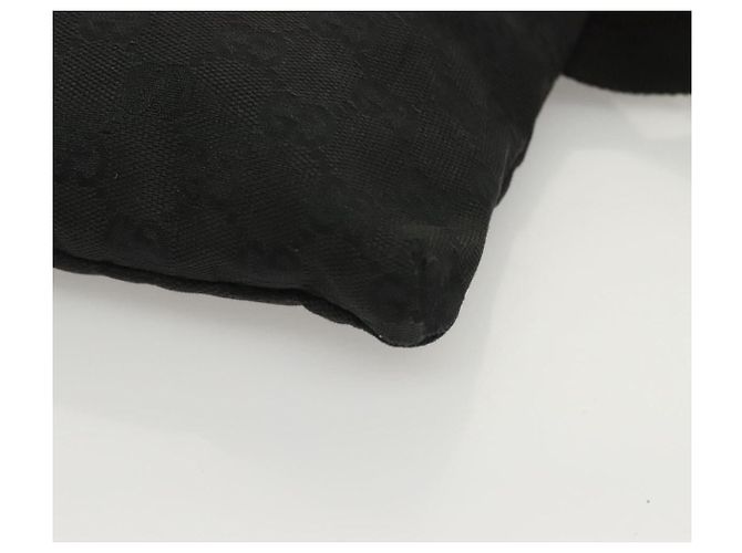Borsa a vita GG Canvas Gucci Nera Argento 28566 Auth yk19002 Nero - vista 14