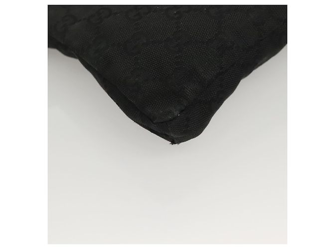Borsa a vita GG Canvas Gucci Nera Argento 28566 Auth yk19002 Nero - vista 15