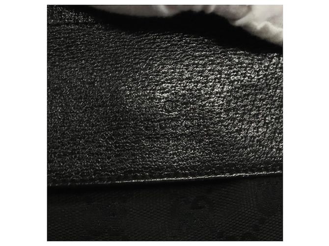 Borsa a vita GG Canvas Gucci Nera Argento 28566 Auth yk19002 Nero - vista 18
