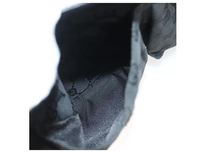 Borsa a vita GG Canvas Gucci Nera Argento 28566 Auth yk19002 Nero - vista 23