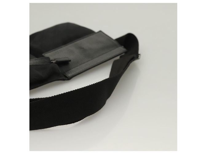 Borsa a vita GG Canvas Gucci Nera Argento 28566 Auth yk19002 Nero - vista 7