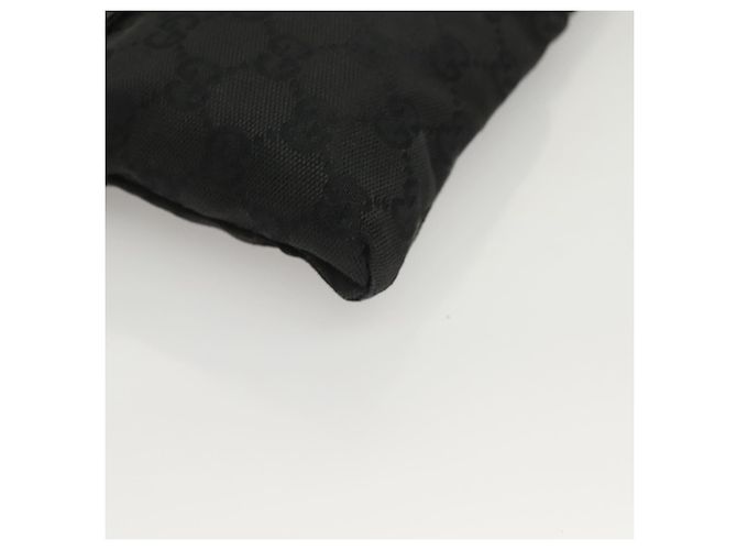 Borsa a vita GG Canvas Gucci Nera Argento 28566 Auth yk19002 Nero - vista 9