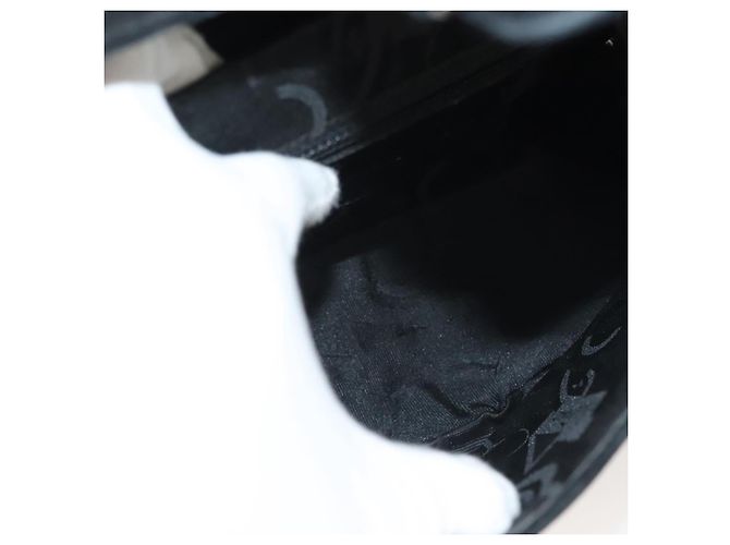 Borsa a mano Salvatore Ferragamo in suede nero argento Auth sw1146 - vista 10