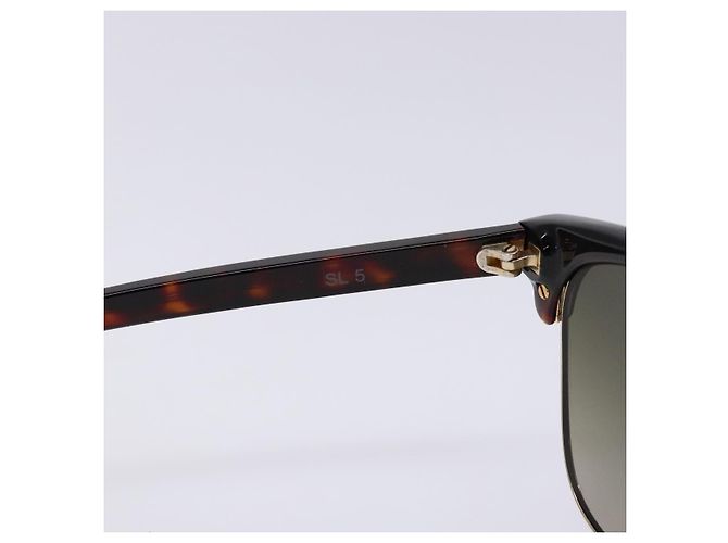 Gafas de sol SAINT LAURENT Plástico Marrón Auth am8841 Castaño - vista 10