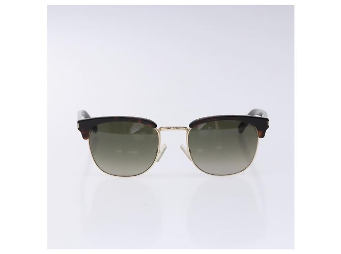 Gafas de sol SAINT LAURENT Plástico Marrón Auth am8841 Castaño - vista 2