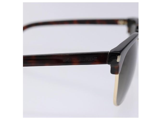 Gafas de sol SAINT LAURENT Plástico Marrón Auth am8841 Castaño - vista 8