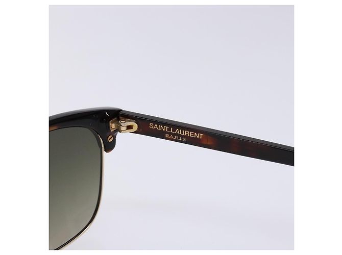 Gafas de sol SAINT LAURENT Plástico Marrón Auth am8841 Castaño - vista 9