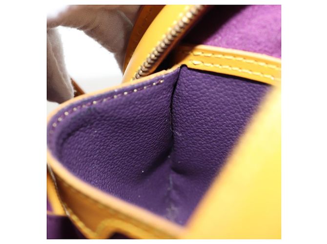LOUIS VUITTON Mochila Epi Mabillon Amarela M52239 LV Auth BA3913 Amarelo - vista 12