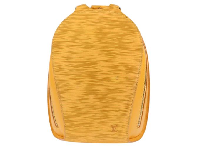 LOUIS VUITTON Mochila Epi Mabillon Amarela M52239 LV Auth BA3913 Amarelo - vista 13