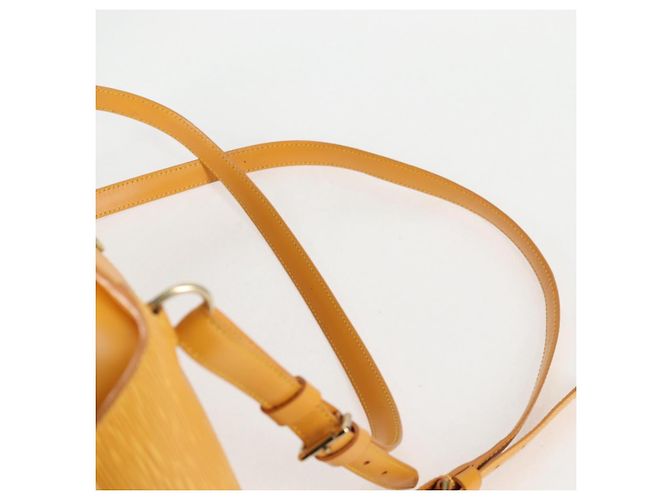 LOUIS VUITTON Mochila Epi Mabillon Amarela M52239 LV Auth BA3913 Amarelo - vista 14