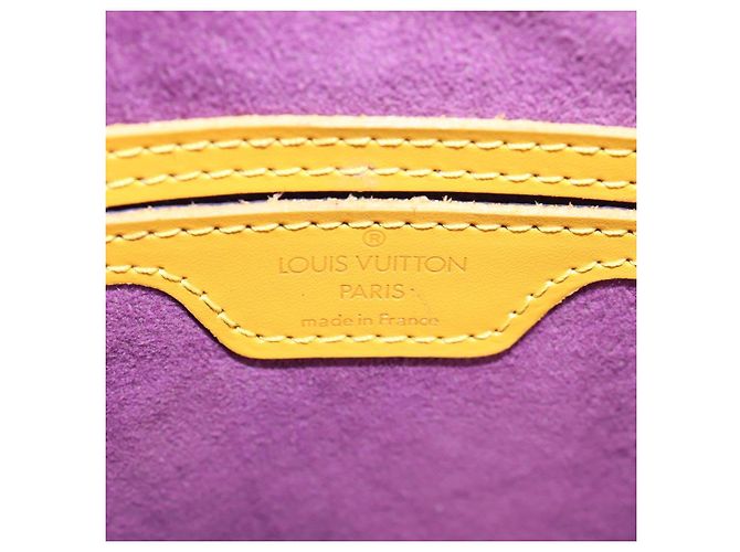 LOUIS VUITTON Mochila Epi Mabillon Amarela M52239 LV Auth BA3913 Amarelo - vista 22