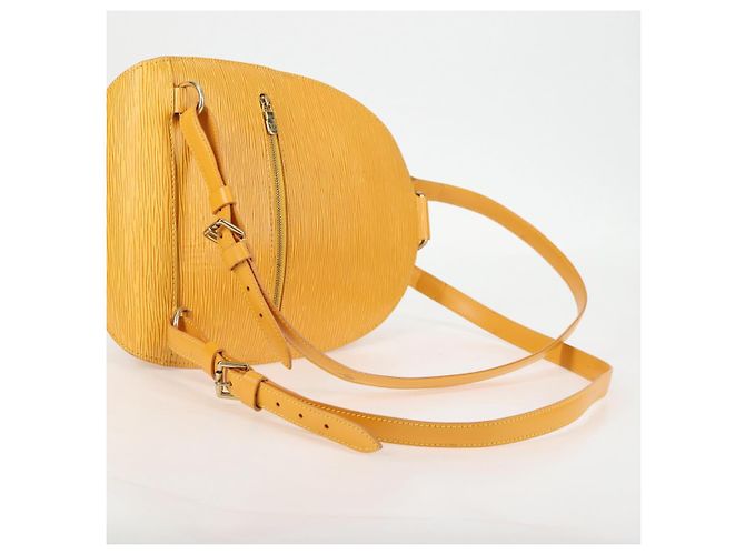 LOUIS VUITTON Mochila Epi Mabillon Amarela M52239 LV Auth BA3913 Amarelo - vista 7