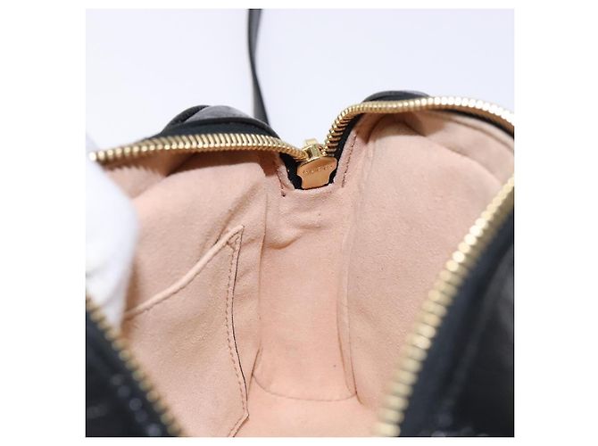 Borsa a Spalla Gucci Sherry Line in Camoscio Blu Navy Oro 517350 Auth sw1285 D'oro - vista 19
