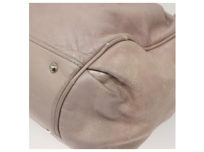 Borsa a mano in pelle Gancini Salvatore Ferragamo 2 in 1 Viola Argento Auth 134695 Porpora - vista 15