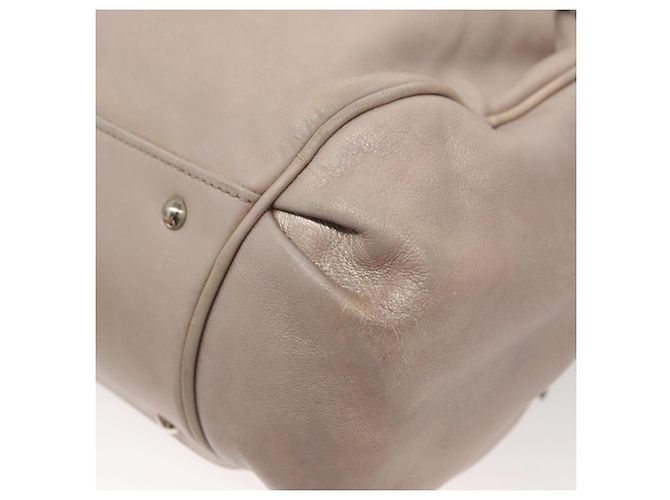 Borsa a mano in pelle Gancini Salvatore Ferragamo 2 in 1 Viola Argento Auth 134695 Porpora - vista 17