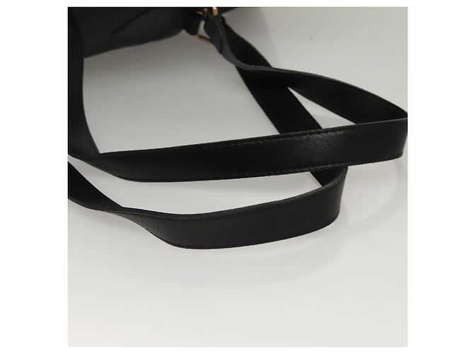 Zaino in pelle nera e oro Gianni Versace Auth am8724 Nero D'oro - vista 7