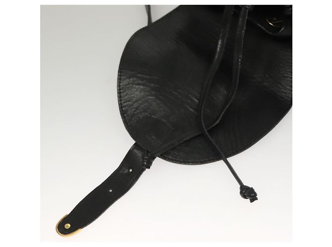 Zaino in pelle nera e oro Gianni Versace Auth am8724 Nero D'oro - vista 9