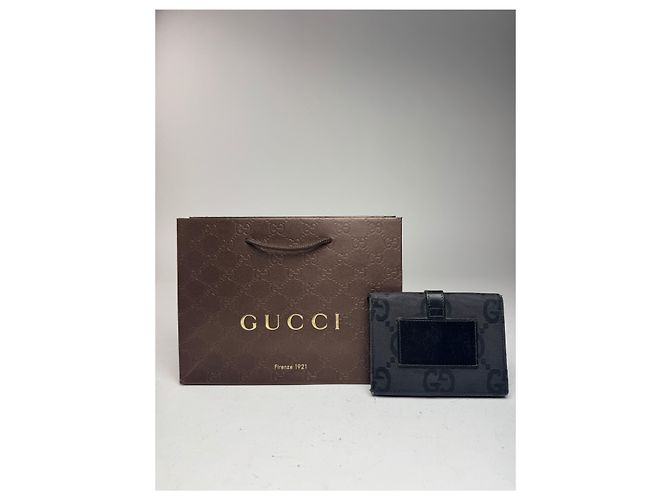 Vintage Gucci Monogram Jackie Kartenhalter schwarz - Ansicht 2