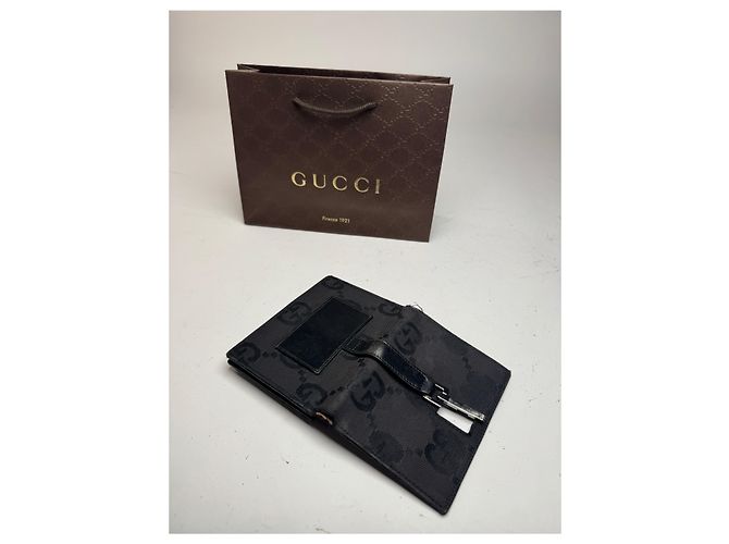Vintage Gucci Monogram Jackie Kartenhalter schwarz - Ansicht 7