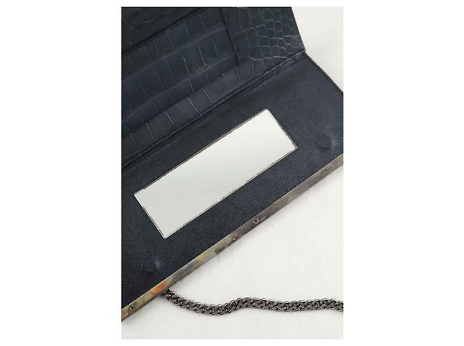 Swarovski Bolso de hombro de cuero azul - vista 6
