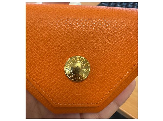 Birkin Cartera Hermès Le Vingt-Quatre Original Naranja - vista 3