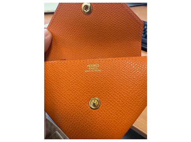 Birkin Cartera Hermès Le Vingt-Quatre Original Naranja - vista 4