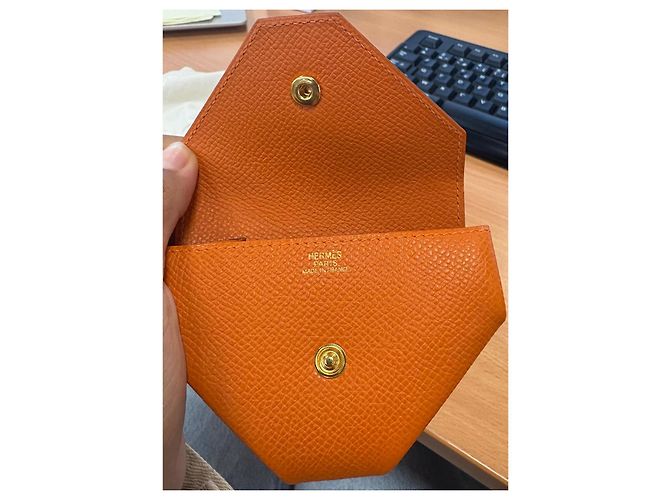 Birkin Cartera Hermès Le Vingt-Quatre Original Naranja - vista 5