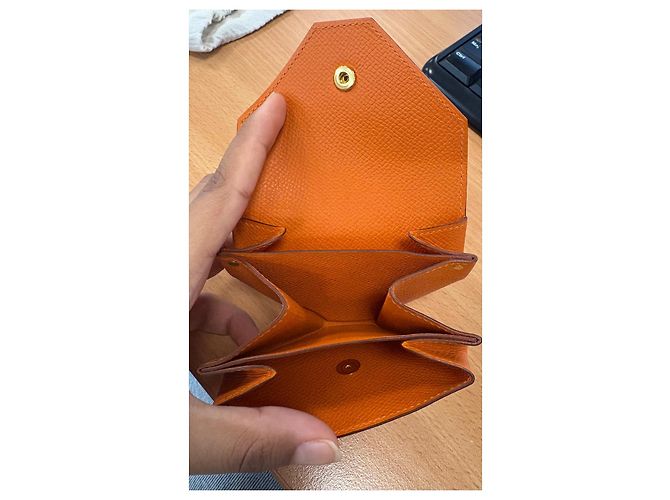 Birkin Cartera Hermès Le Vingt-Quatre Original Naranja - vista 6