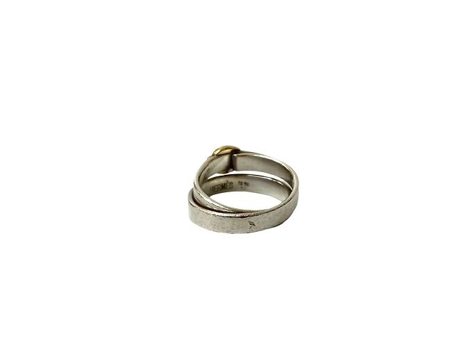 Ring Anillo Double True Hermès Plata Dorado - vista 4