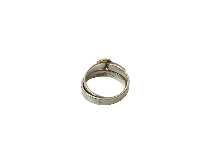 Ring Anillo Double True Hermès Plata Dorado - vista 5