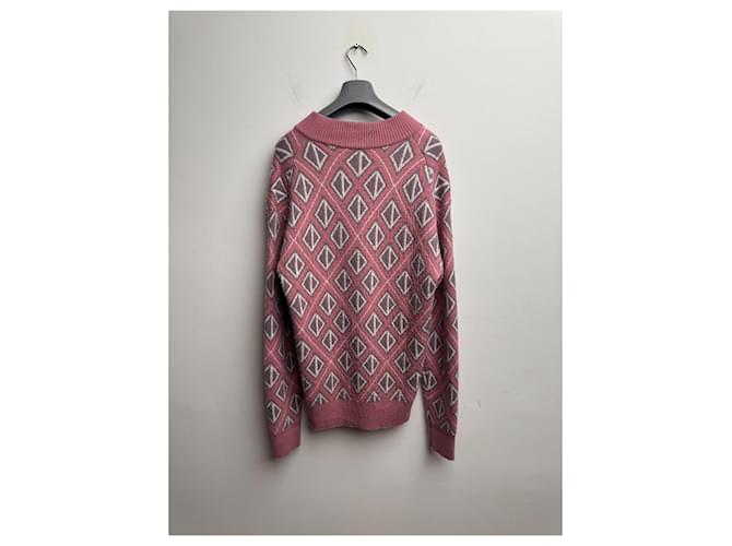 Dior X Cactus Jack CD Diamont Wollpullover Rosa Pink - Ansicht 11