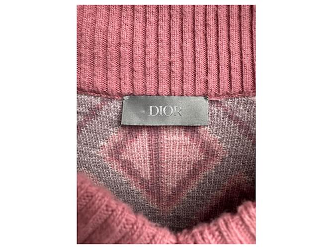 Dior X Cactus Jack CD Diamont Wollpullover Rosa Pink - Ansicht 3