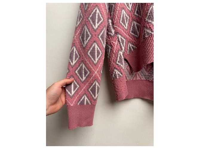 Dior X Cactus Jack CD Diamont Wollpullover Rosa Pink - Ansicht 6