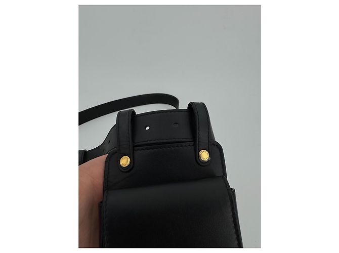 Borsa a cintura Fendi in pelle nera Nero - vista 13