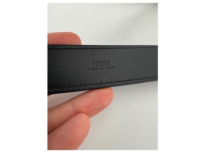Borsa a cintura Fendi in pelle nera Nero - vista 6