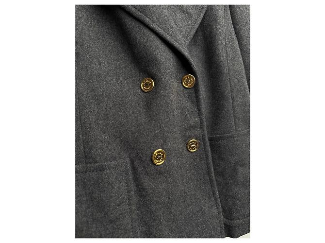 Conjunto de saia e blazer Céline em lã cinza - vista 10