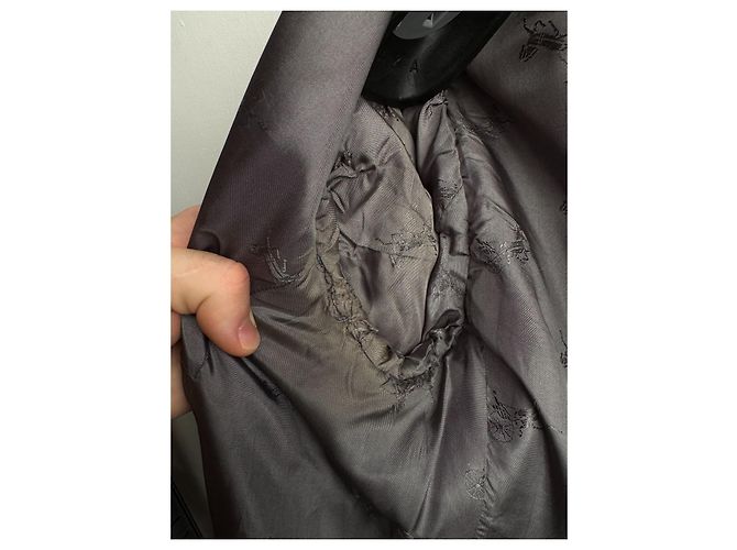 Conjunto de saia e blazer Céline em lã cinza - vista 18